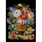 Stickpanel „Blumen“ im Format 35 x 50 cm 14.843 Gobelin-Diamant