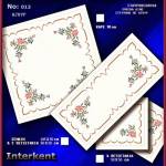 Embroidery Stamped Cloth Napkins ,4 pieces 50x50 cm - Cross-stitch Νο 13 Farbe 02