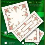 Embroidery Stamped Table Runner 105 Χ 50 cm & 2  Table Centers  50x50 cm - Cross-stitch Νο 11 Farbe 01