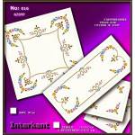 Embroidery Stamped Cloth Napkins ,4 pieces 50x50 cm - Cross-stitch Νο 16 Farbe 02