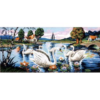 Embroidery Panel "Animals" dimension 60 x 125 cm B915 Gobelin-Diamant