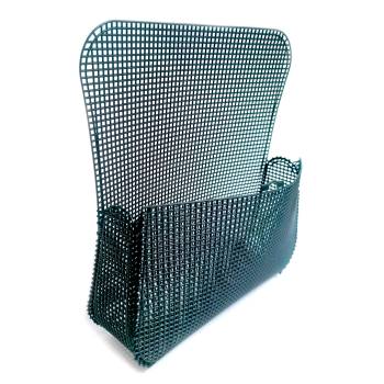 Fertige Kunststoffleinwand zum Taschenstricken in der Farbe Schwarz Nr. 2, 44 x 23 cm.