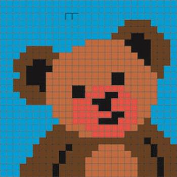 Gobelin L "Bear" Embroidery Kit Frame 20x20cm (06.22)