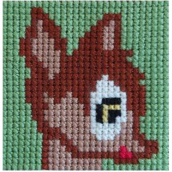 Gobelin L "Deer" Embroidery Kit Frame 20x20cm (06.43)