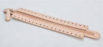 Simple eco-leather zipper, 25-30cm length. (ΒΑ000018) Color 21