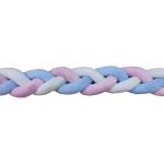 Knot Yarn – Nestchen für Babybetten, handgewebt, weiches Knotenkissen, Baby Bettwäsche Farbe 04
