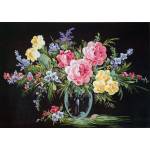 Πίνακας Κεντήματος ''Λουλούδια" διάσταση 50 x 70 cm 10.550 Gobelin-Diamant