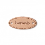  Eco Leather Label, Handmade oval 403796 Color 403 796