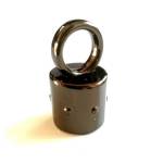 Metallglocke mit Schraube für handgefertigte Häkeltasche Griffe oder Quasten  , 3 cm -  ∅ 1,5 cm. (0255) Farbe 01