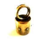 Metal bell with screw for Handmade crochet Bag Handles or tassels  , 3 cm - ∅ 1,5 cm. (0255) Color 04