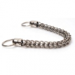 Metal Chain Handle with Rings, Length 36cm (ΒΑ000345) Color Νο3 Ασημί
