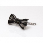 Metal Ornament, Bow, 4cm (BA000399) Color Μαύρο / Βlack