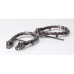 Metal Ornament, Snake, Gucci Style, 8cm (ΒΑ000420) Color No2 Μαύρο