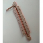 Simple eco-leather zipper, 30-35cm.(ΒΑ000017) Color 05eco