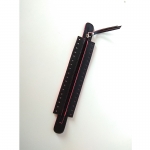 Eco Leather Zipper Full 35cm. X 6.5cm. (0401) Color Μαύρο