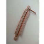 Simple eco-leather zipper, 25-30cm length. (ΒΑ000018) Color 05eco
