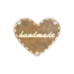 Ταμπελάκι Καθρέφτης Handmade Καρδιά 45mm Χρώμα No5