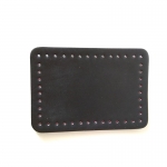 Eco Leather Πάτος Τσάντας Παραλληλόγραμος  από οικολογικό τεχνητό δέρμα 20,5Χ14εκ. (0202) Χρώμα Μαύρο