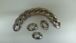 Chain Ring for bags Νο 1002 Color 4 Ασημί