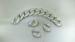 Ketten ring für Taschen Νο 1002 Farbe 1 Λευκό