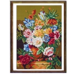Κάδρα Κεντήματος "Λουλούδια" διάσταση 35x50 cm  Gobelin-Diamant Χρώμα 14.836
