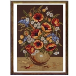 Κάδρα Κεντήματος "Λουλούδια" διάσταση 35x50 cm  Gobelin-Diamant Χρώμα 14.848