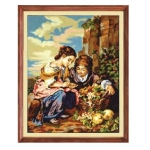 Πίνακας Κεντήματος "Πορτρέτα" διάσταση  60x75 cm Gobelin-Diamant Χρώμα 10.504