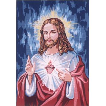 Κάδρο Κεντήματος "Ιησούς Χριστός" διάσταση 35 x 50 cm 14.803 Gobelin-Diamant