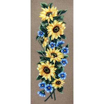 Πίνακες Κεντήματος "Λουλούδια" διάσταση 55 x 22 cm Gobelin-Diamant