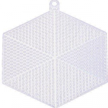 Ready Hexagon Made Plastic Canvas for Knitting Handbag  and accessories  14cm Χ 12cm.