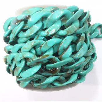 Resin chain for handmade bags - 5 cm ring size 3005-22