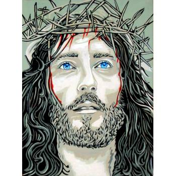 Κάδρο Κεντήματος "Ο Ιησούς Χριστός με το ακάνθινο στεφάνι" διάσταση 40 x 30 cm 40.146 Gobelin-Diamant