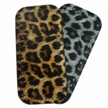 Taschenboden  mit Leopardenmuster für handgefertigte Taschen 25 cm x 12 cm (0508)