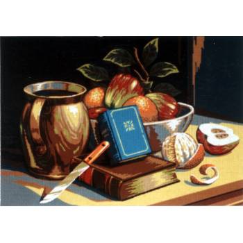 Πίνακας Κεντήματος ''Φρούτα" διάσταση 35 x 50 cm D.510 Gobelin-Diamant
