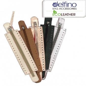 Eco Leather Φερμουάρ Μεγάλο  από τεχνητό οικολογικό δέρμα 39εκ X 7εκ (0402)