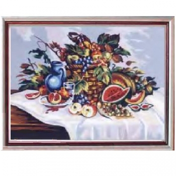 Πίνακας Κεντήματος ''Φρούτα" διάσταση 50 x 65 cm   10.517 Gobelin-Diamant